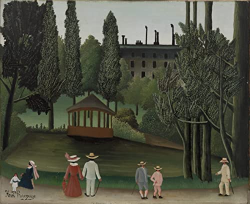 Affiche Henri Rousseau Vue du parc Montsouris pour sublimer votre salon moderne 60x90cm