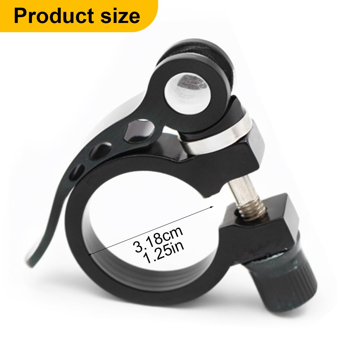 Colliers De Selle Vélo Dégagement Rapide 31.8mm - Lot De 2 En Aluminium