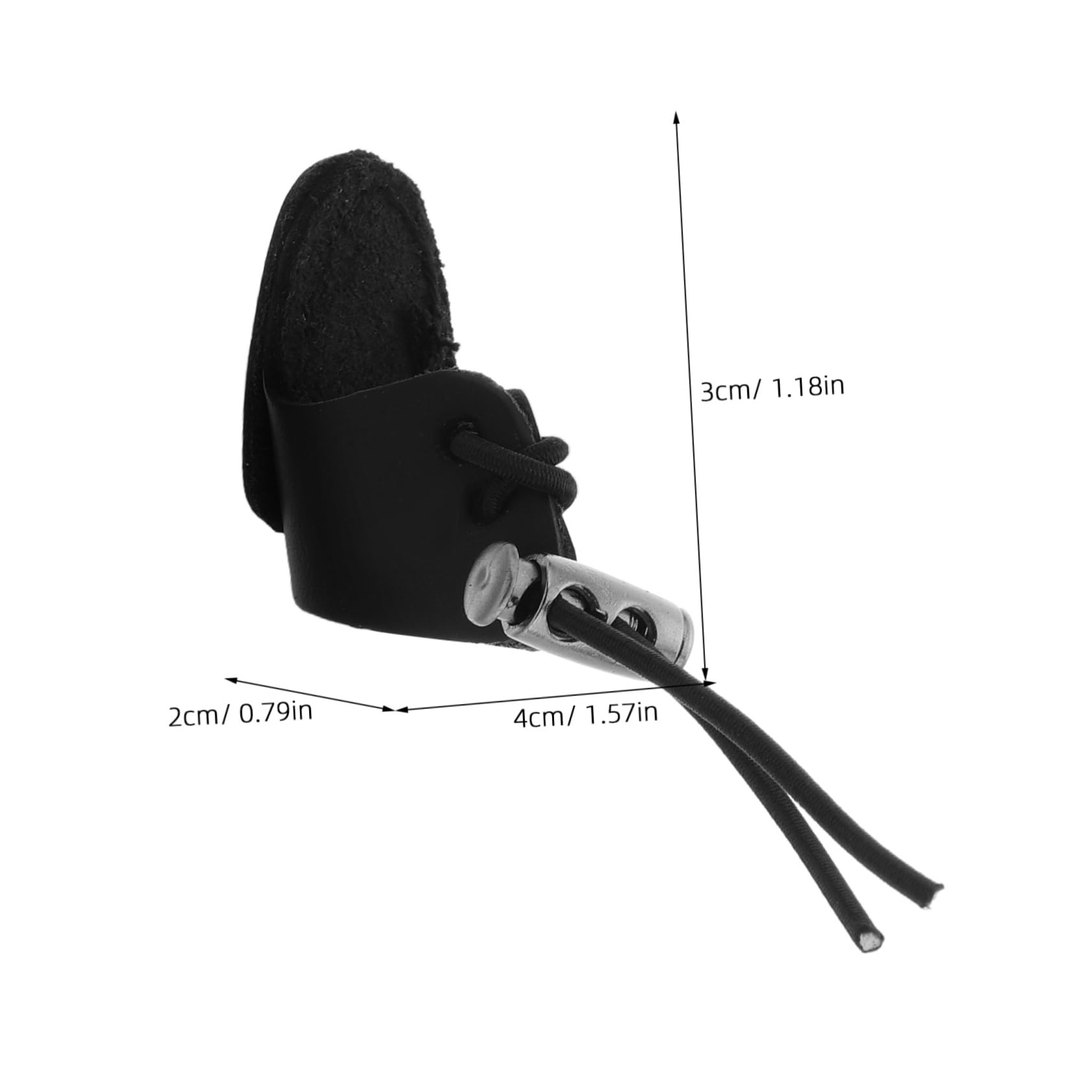 WHAMVOX Double Layer Archery Thumb Ring Archery Finger Guard Anti-Skid Weatherproof Leather Safe Finger Protection for Outdoor Use