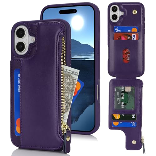Étui de téléphone avec portefeuille iPhone 16 pour femme active avec sac à main