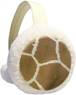 Protetor de orelhas de inverno com design abstrato de penas de girafa para uso ao ar livre