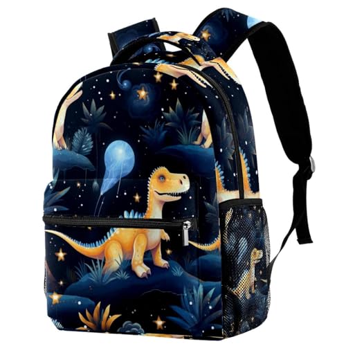 Sac à dos voyage dinosaure ergonomique avec porte-bouteille pour soulager le dos des enfants