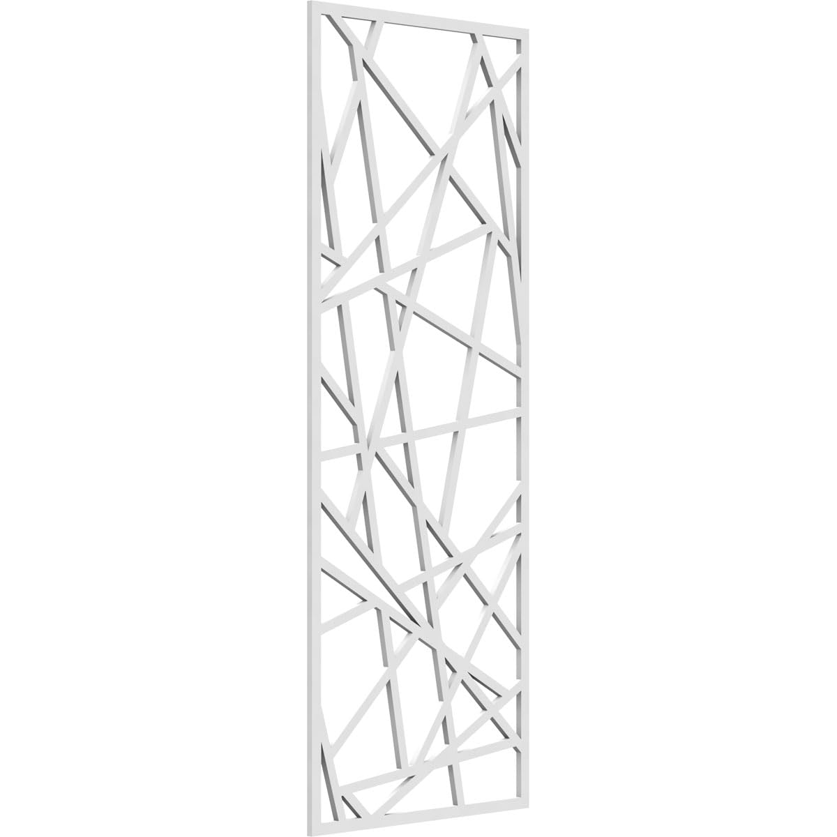 17 3/8"W x 44 3/8"H x 3/8"T Conway Decorative Fretwork Wall Panels in Architectural Grade PVC