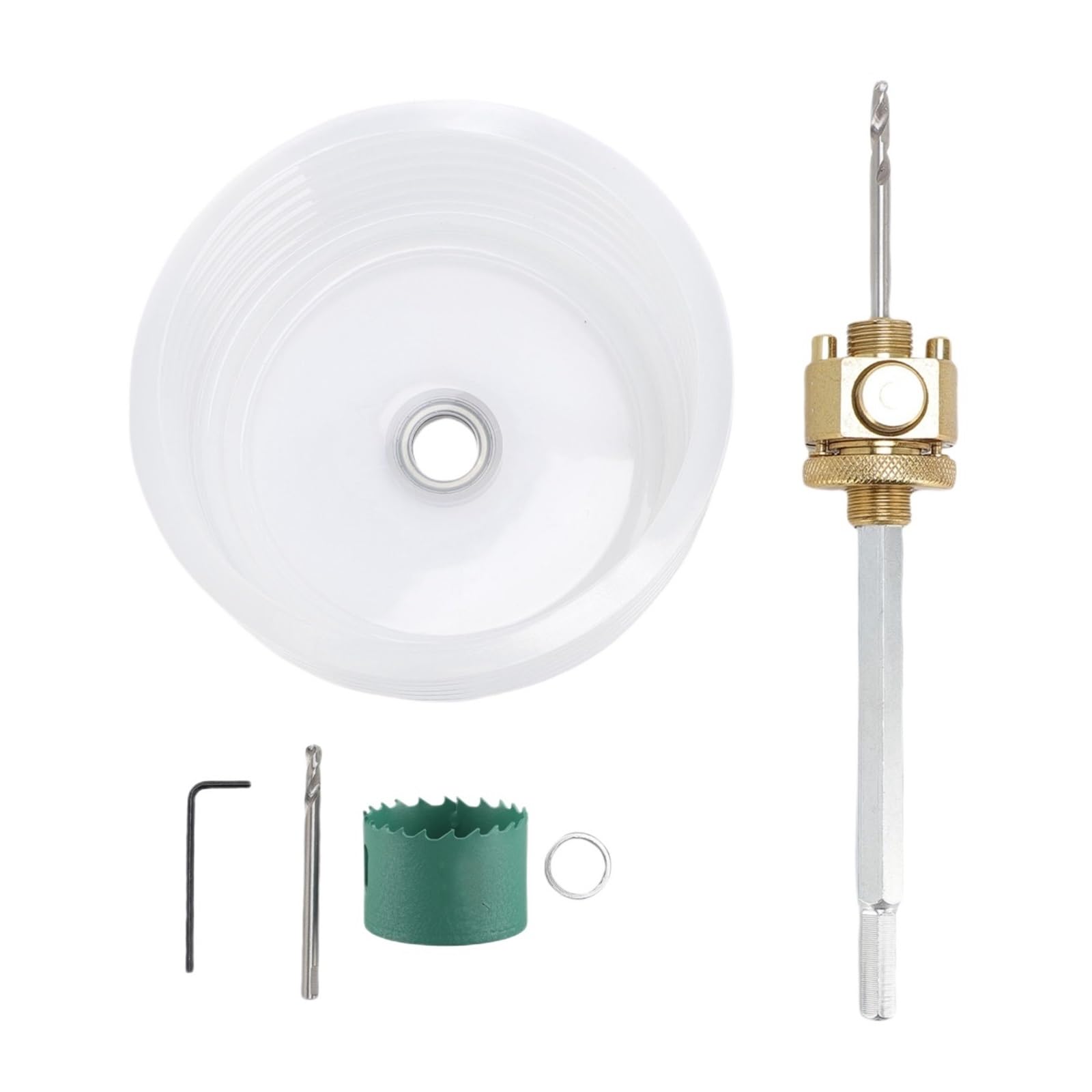 Broca For Taladrar Techos Con Mango Hexagonal. Mejora La Eficiencia Del Trabajo. Sierra De Acero Aleado For Luces Empotradas, Compatible Con Taladros Manuales.(53mm)