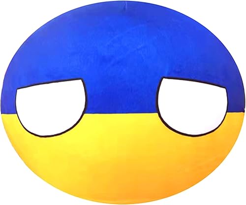 HIBILDER Pelota de campo de peluche para niños, juguetes de peluche de bola de Polonia, juguetes de peluche para regalos para niños (estilo Ucrania,