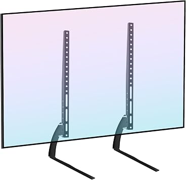 Holdfiturn Universal TV Stand Metal TV Legs for 32''-70'' LCD LED Flat Screen TV Height Adjustable with VESA 200x200mm to 400x400mm Max Holds 50kg