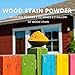 GOODTAKE 10 Colors Wood Stain Powder Ultimate Kit | Ultra Concentrated 2-5% Mix Ratio in 2oz Jars | Create Endless Colors for Woodworking, Furniture Restoration & Art | Just Add Water to Activate