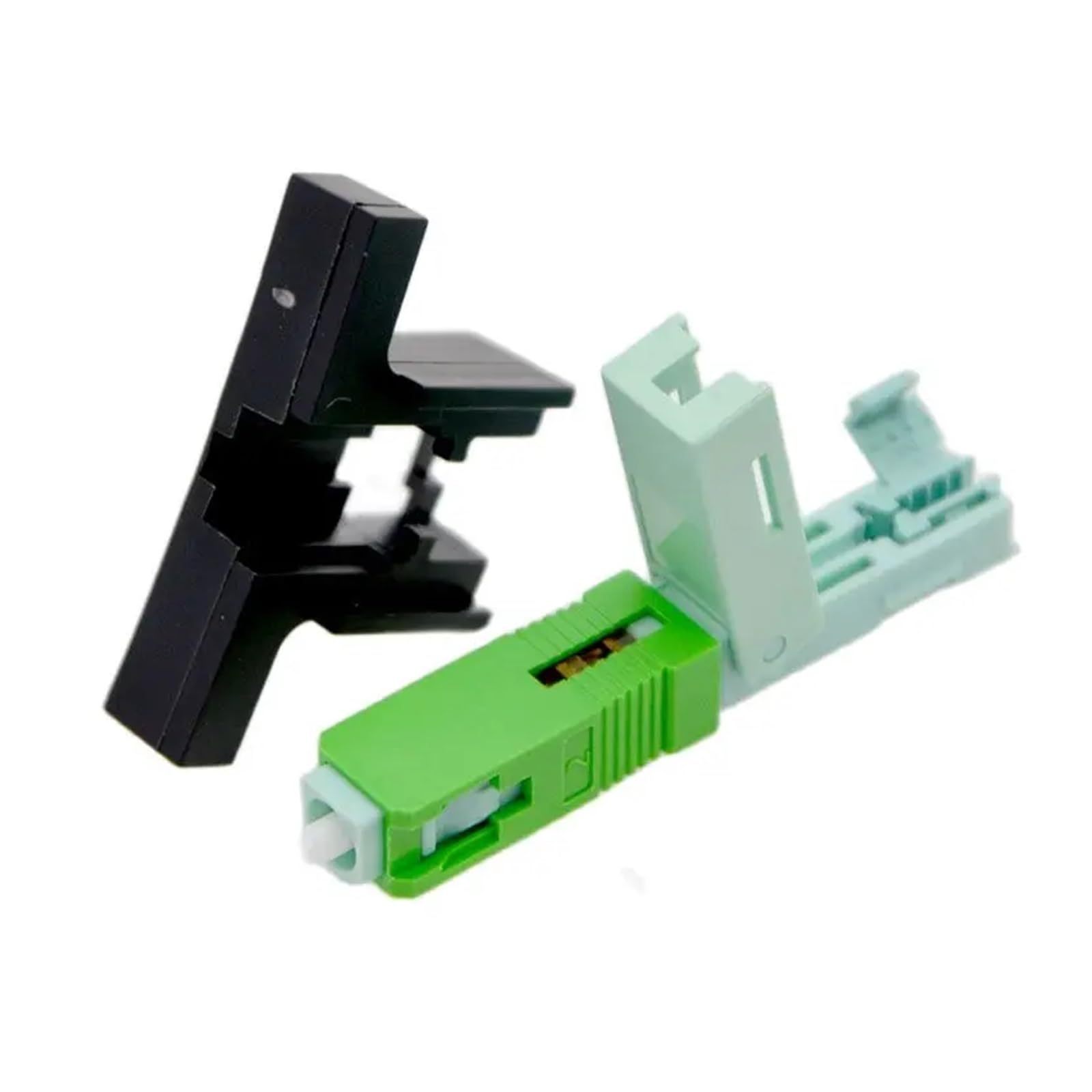 Épisseur de Fibre Optique Lot de 100 Fibres optiques FTTH Rapides SC/APC monomode avec Support