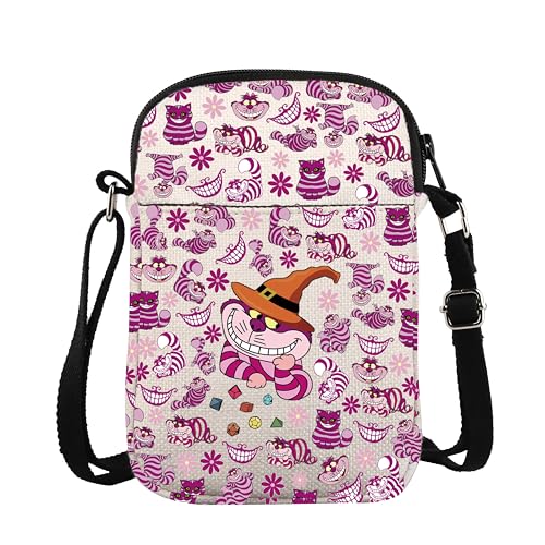 ZJXHPO Cartoon Cat Throwing Dice Cross Body Bag Tabletop Games Messenger Bag Role Playing Game Carry On Bag (Cat Dice CB)