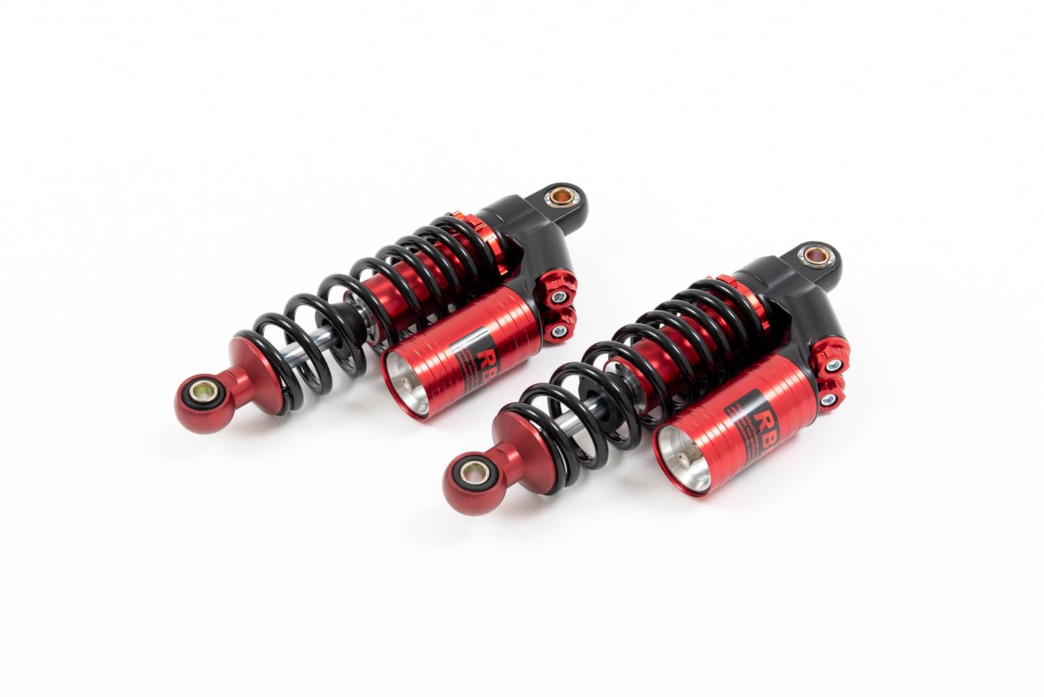 Amazon | 【x-cars】汎用品 250mm タンク付き リアサスペンション 黒赤