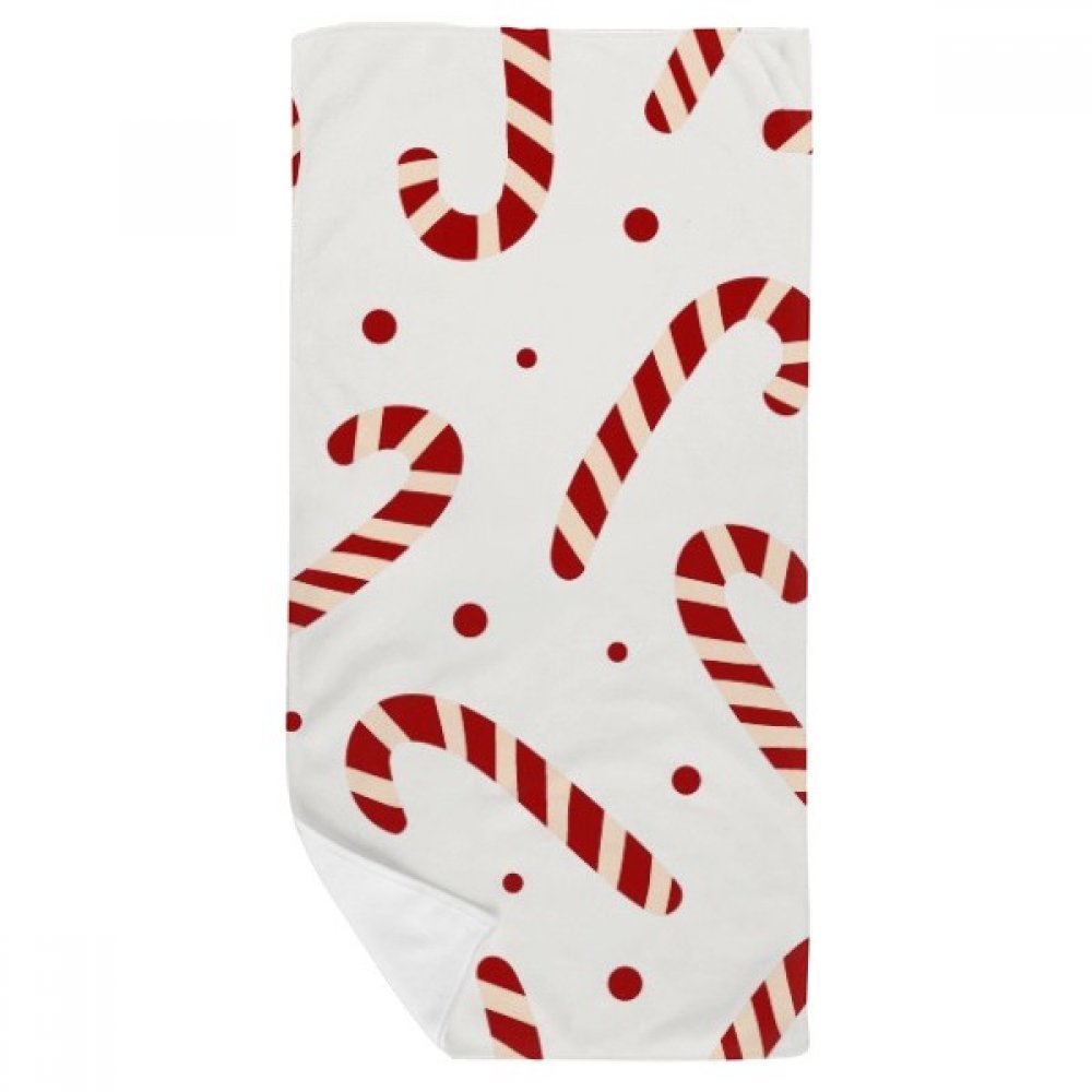 Serviette douce Noël blanc multicolore, le cadeau idéal de 35x70cm pour invités