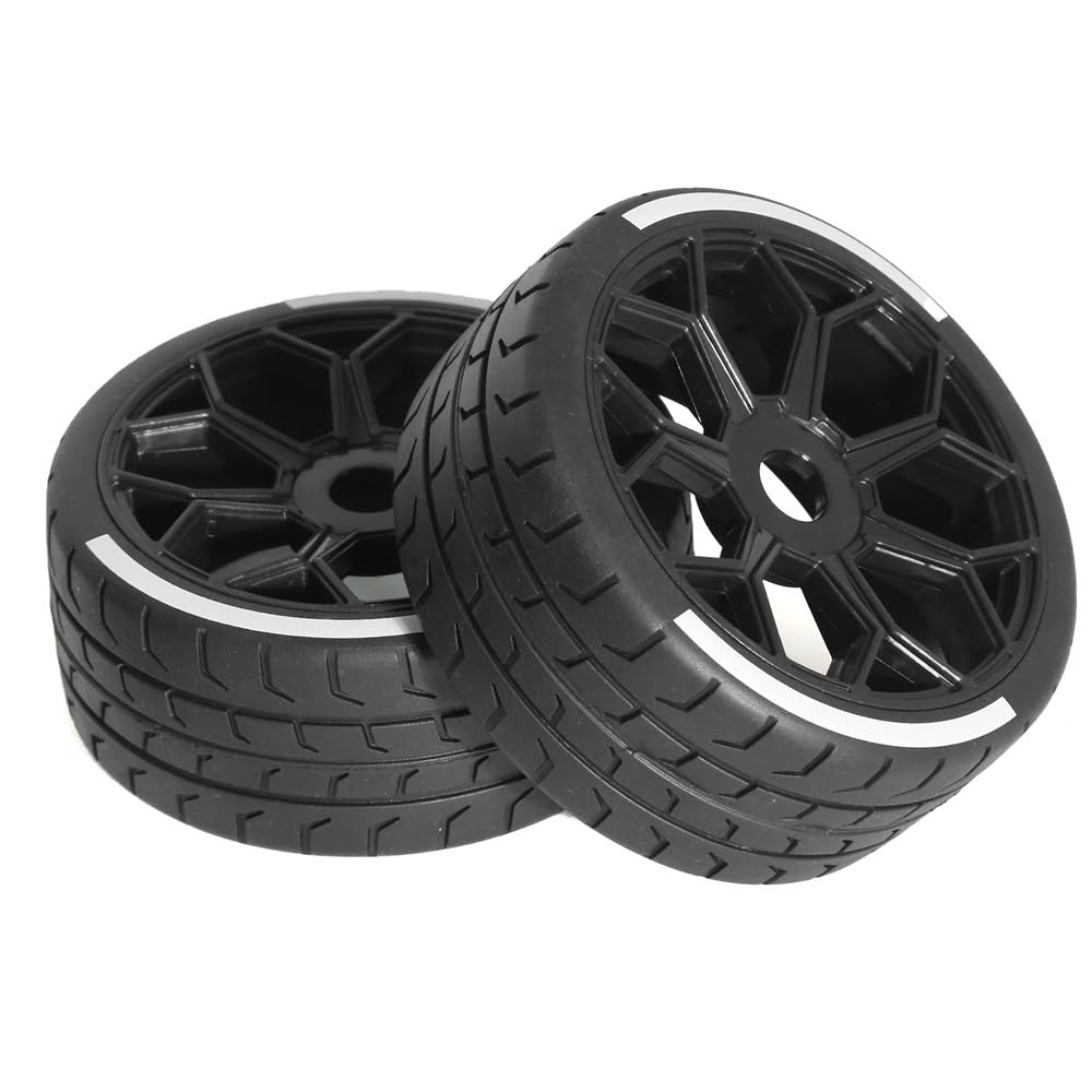 COMODO 4pcs RC Pneumatici e Ruote Set 107mm/100mm 17mm Hex per 1/7 Scale off-Road Crawler Car Replacement Parts