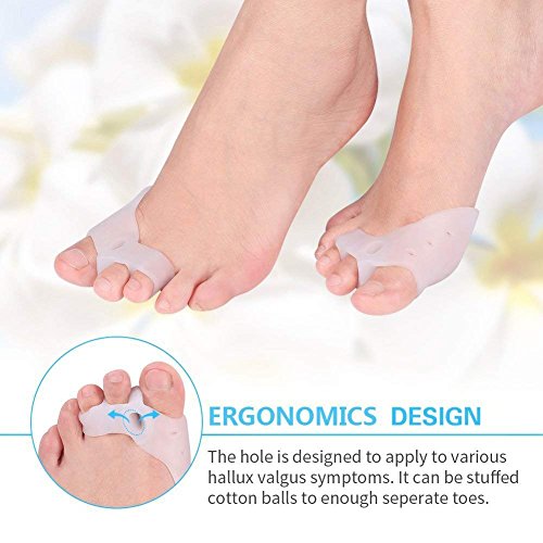 image for DOACT Toe Separator and Gel Bunion Pads for Bunion Pain Relief, Hammer