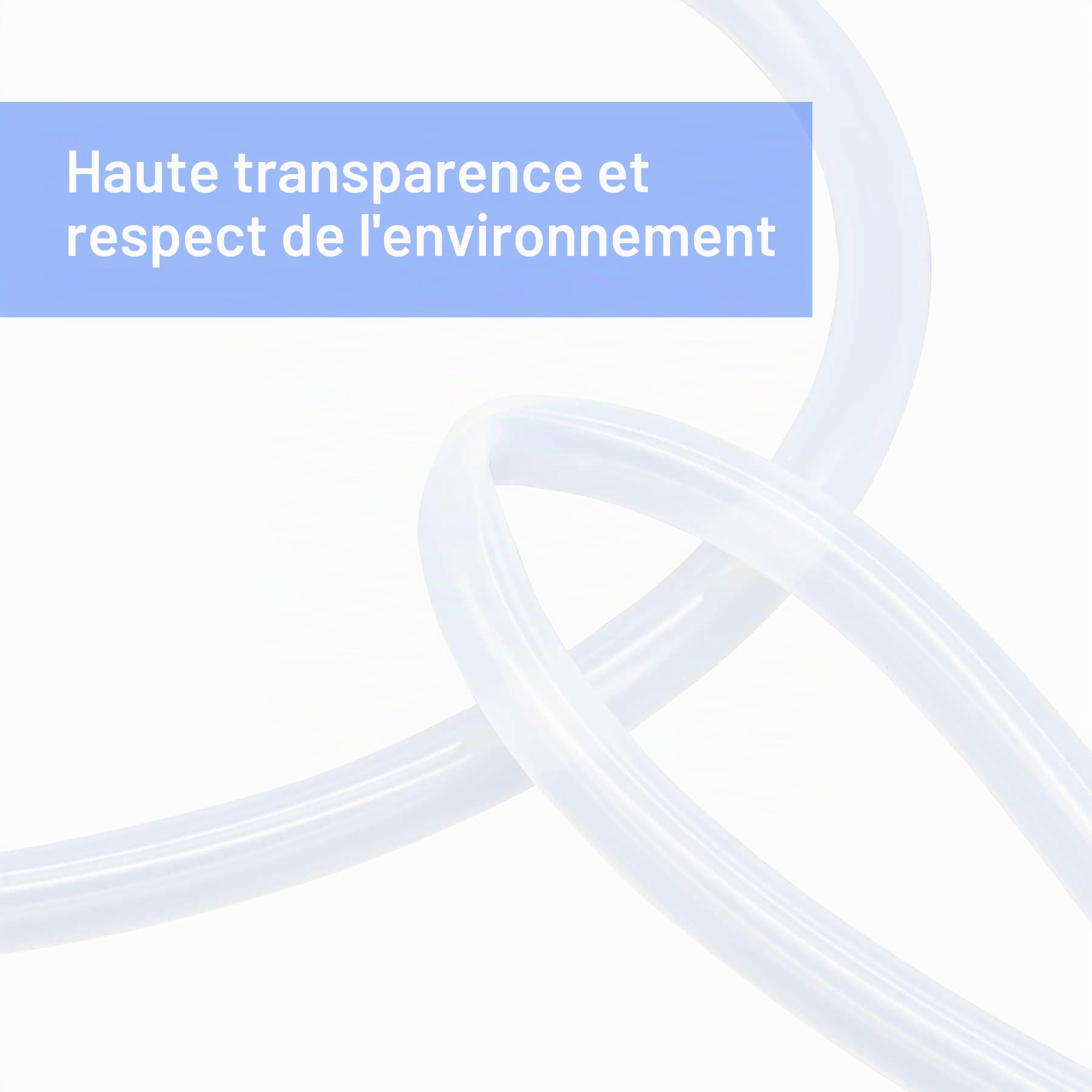 Tuyau flexible en silicone transparent de qualité alimentaire pour transfert de pompe, aquarium - 12 mm x 16 mm OD - 4,5 m