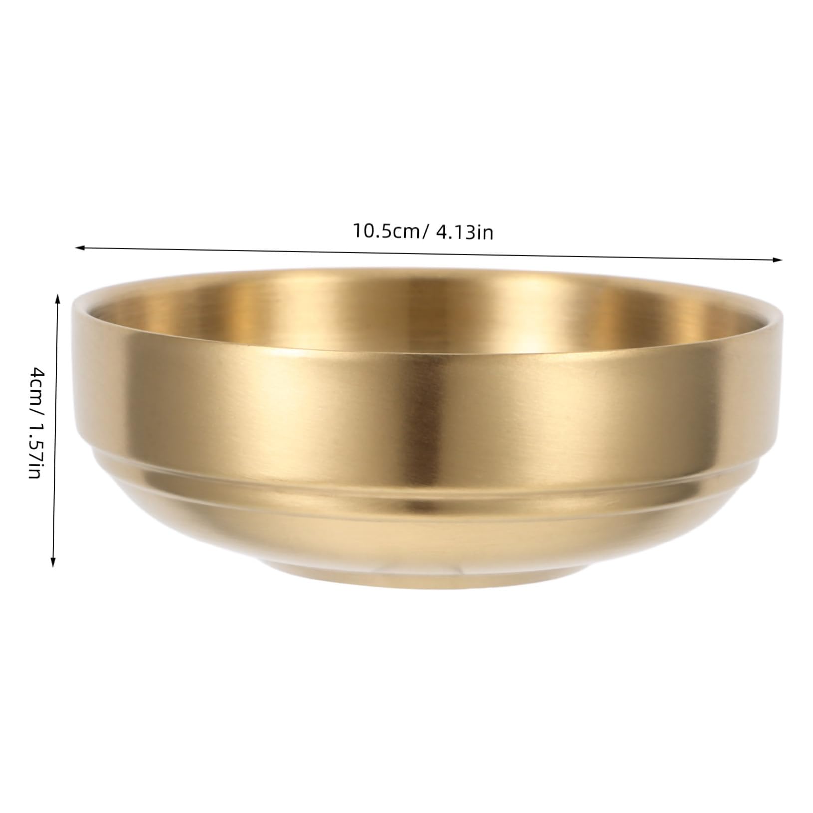 COLLBATH Stainless Steel Appetizer Plates Elegant Korean Design Serving Bowls for Sauces Juices Side Dishes Versatile Kitchen Tool for Home Restaurant Bbq Use Finish