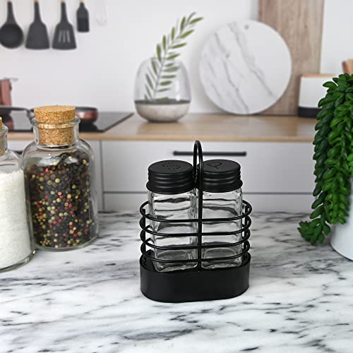 Black Wire Salt & Pepper Shaker Set #TOP1