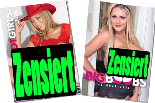 Erotik Kalender 2026 – Pin-up Girls im 2er-Set | Sinnlicher Wandkalender DIN A3 mit Akt- & Dessous-Motiven (Set-Nr.11)