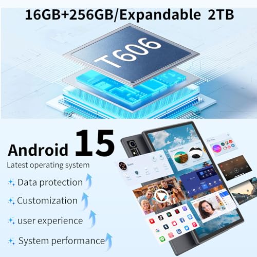JJGJ T618 Android 15 Tablet with Keyboard の商品画像 3