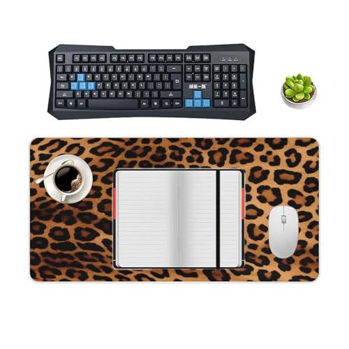 Cool Cheetah Leopard Desk Pad con Base de Goma Grande miniatura 4