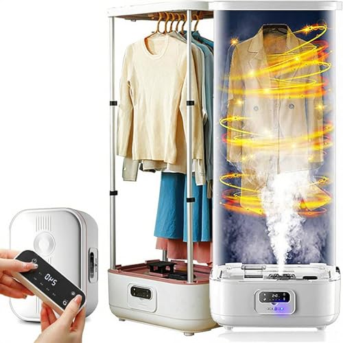 Lissontine Máquina De Planchado Automática, Plancha a Vapor, Vaporizador Y Secadora De Ropa, Higieniza Y Seca La Ropa, Resultados En 10 Minutos, Portátil, Carcasa Blanca