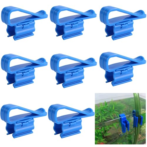 8 Pezzi Morsetto Tubo dell'Acqua Dell'acquario Clip, Supporto Tubo Flessibile Acquario, Supporto per Tubo Flessibile per Acquario Regolabile, per Il Fissaggio di Tubi dell'Acqua per Acquari e Acquari