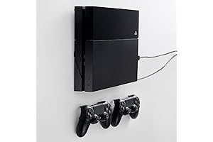 PS4 System Bundle with Two Controllers Wall Mount System