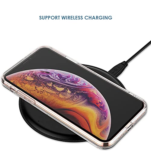 Image of WOW IMAGINE Crystal Clear Transparent Back Case Cover Compatible Apple iPhone X | Full Device & Camera Protection Shockproof TPU Silicone Back Cover Case - Transparent