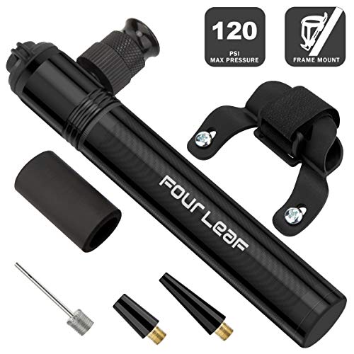 Bike Pump,2-in-1 design CO2 Inflator and Mini Bike Pumps,Bicycle Pump Fit Presta and Schrader,Frame-Mounted Pump Portable Road Bike Pump CO2 Pump for Mountain Bike,Bike Tire Pump with Insulated Sleeve
