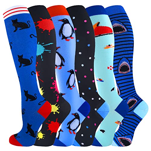 Image of bropite Compression Socks for Women &Men Circulation-Support Knee High Socks 20-30 mmhg-Best for Running,Medical,Nurse,Travel