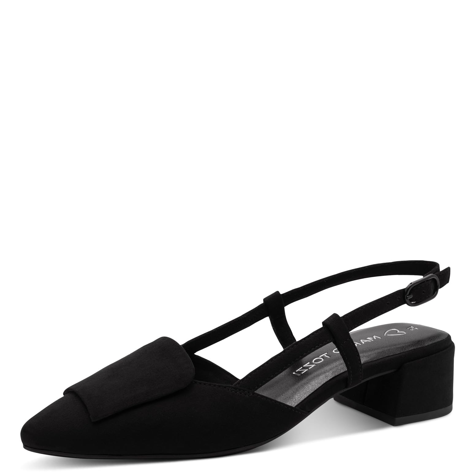 MARCO TOZZI Women's Pumps Soft Feel Me Footbed Soft Lining Vegan Trendy, Black (Black), 4.5 UK