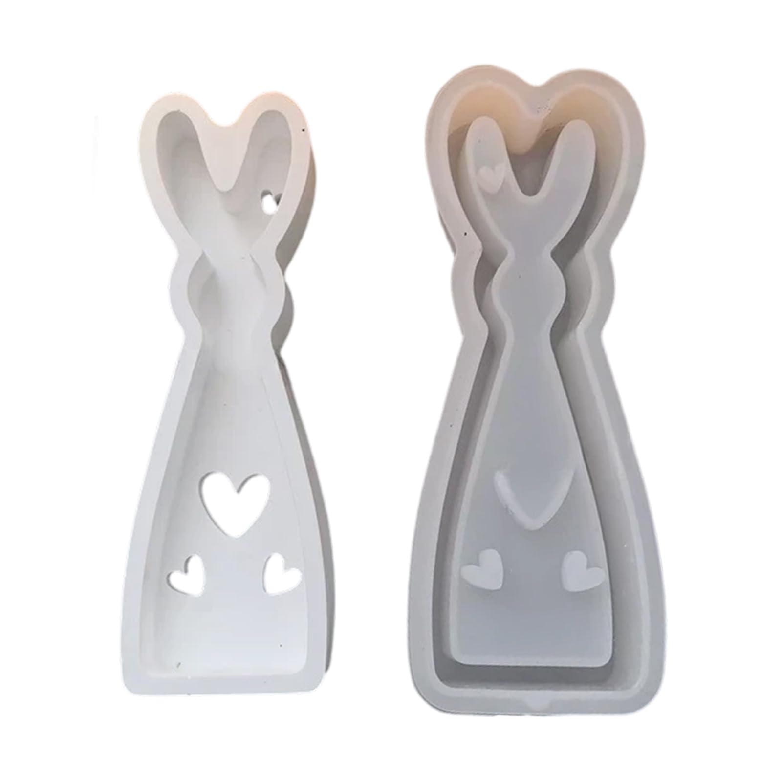 Zeiwohndc Love Hare Silicone Molds Food Safe Silicone Baking For Resin Casting Soap Chocolate Fondant Cake Baking Workshop Mold