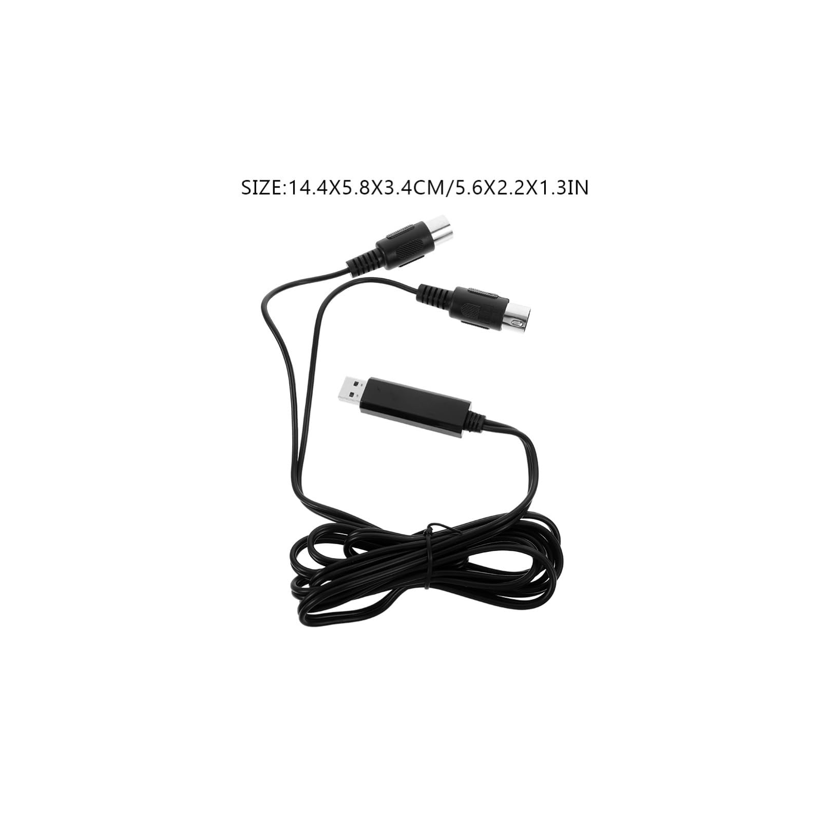 SUPVOX 3piezas Cable Convertidor Midi Usb Para Piano y Teclado Electrónico Conexión Rápida Pc y Laptop Adaptador Compatible Windows y Transmisión De Datos Estable Retardo