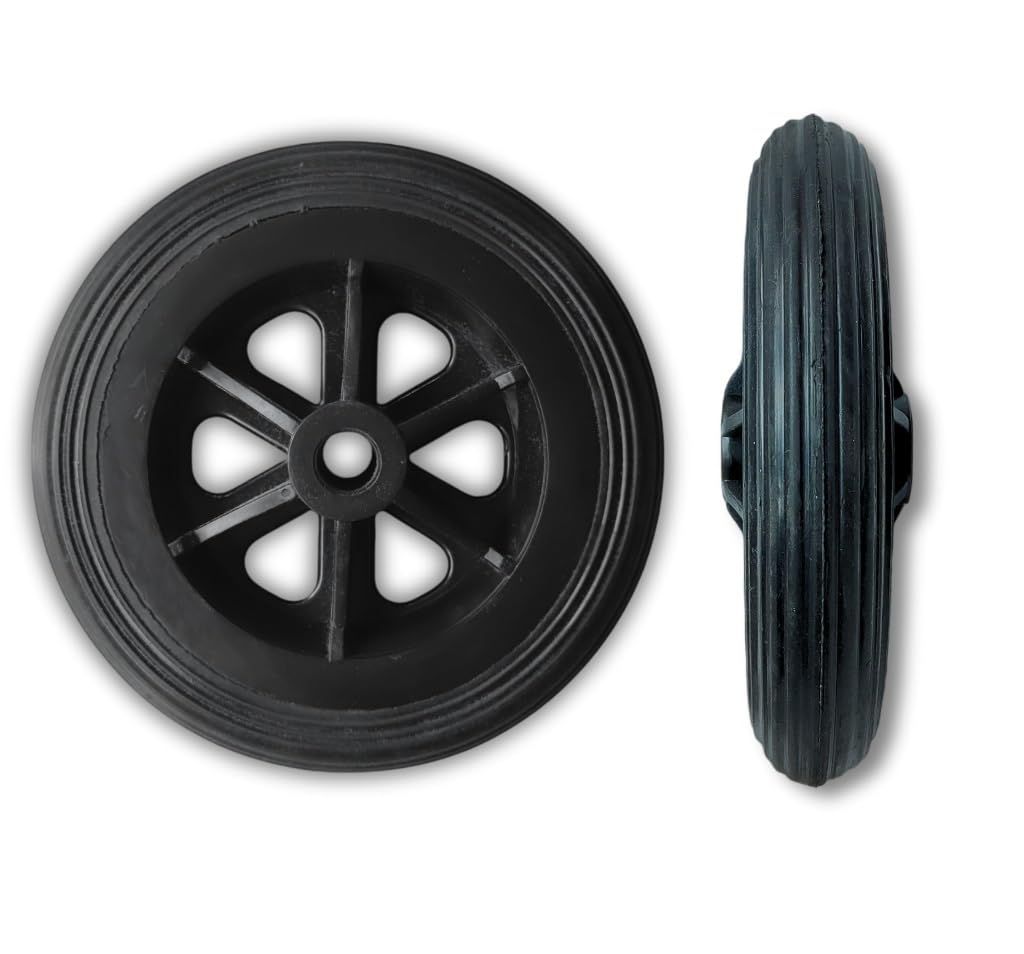 SCS Wheelchair Front Wheel Tyre Castor (6 Inches), Multicolour