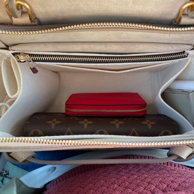 Miniatura 6 de Bag Organizer for Celine Nano Belt Bag Organizer, Mini Belt Bag Organizer, Micro Belt Bag Insert, 2 Premium Felt Handmade Liner protector with Gold