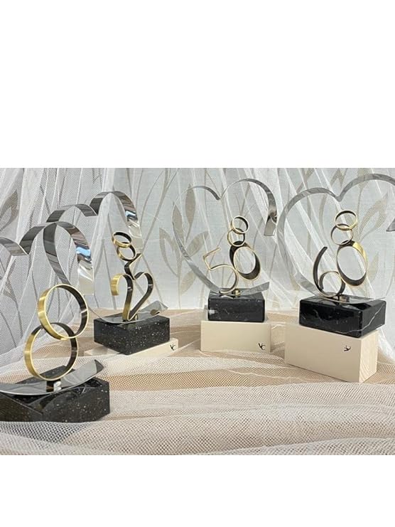 El Faro Regalo Bodas de Oro, Bodas Plata, Bodas de Diamante Personalizado, Figura Aniversario grabada