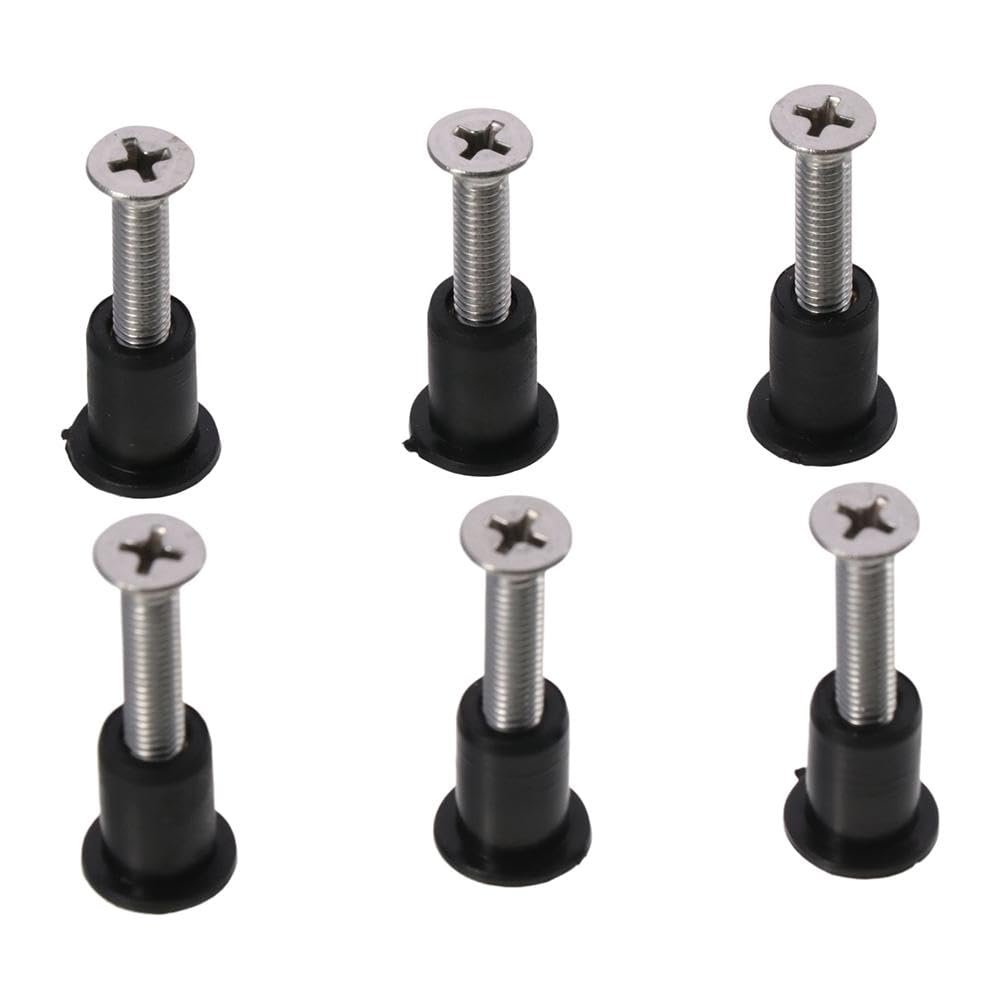 HOBBYIN 24 Pairs Neoprene Well Nuts,Stainless Steel Hex Socket Bolts Well Nuts Kit for Kayak Motorcycle Windscreen Accessories