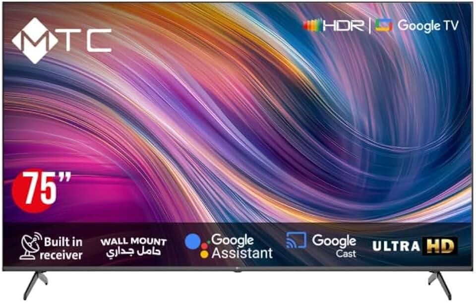 MTC Smart TV de 75 polegadas, receptor embutido Ultra HD MT75UH450GO