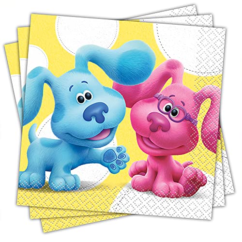 Unique Blue's Clues Beverage Pack of 16 Napkins, 5
