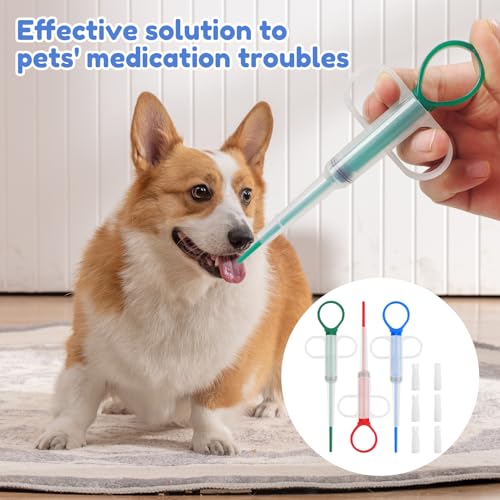 3 Stück Tabletteneingeber Katze Pill Assist Katze Tabletteneingeber Tablettengeber für Katzen Tablettengeber Tabletteneingeber für Katzen Tabletten Eingabehilfe Katze Tablettengeber Katze Pill Katz