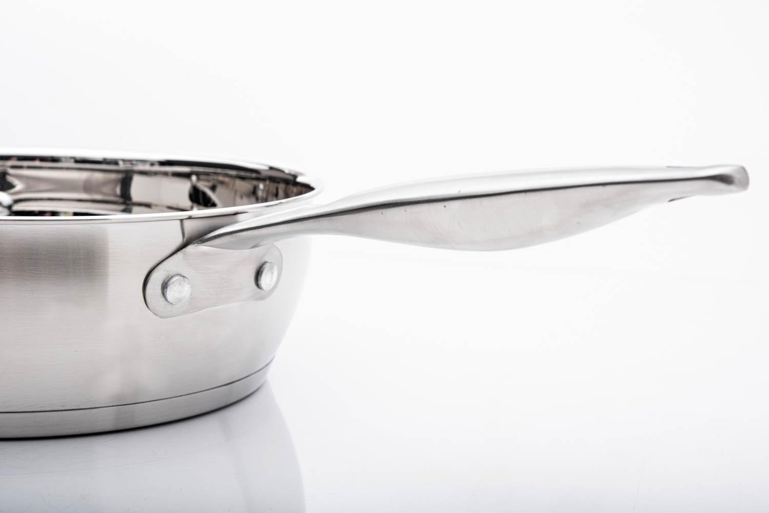 David Burke Regency Stainless Steel 5.6-Quart Chef's Pan with Lid - Oven Safe