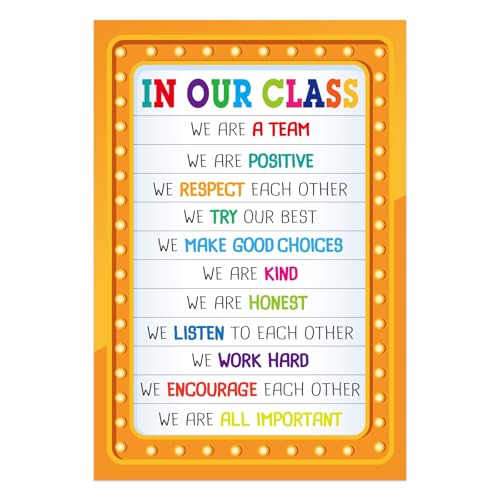 FaCraft Classroom Rules Poster Educational Poster Classroom Decorations | Laminated Motivational Posters…