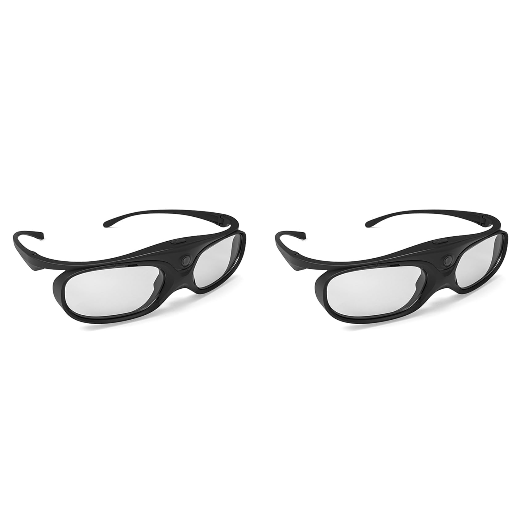 2X Occhiali 3D per Proiettori DLP Link, Occhiali 3D Shutter, Occhiali TV 3D DLP