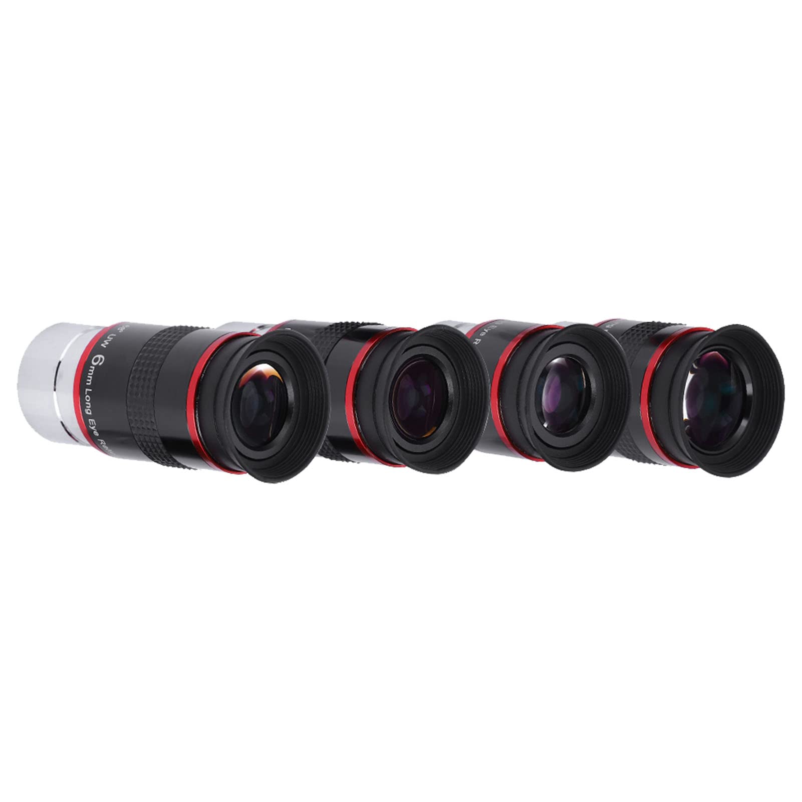 Cryfokt Kit de Ocular FMC de ángulo Ultra Gran Angular para Telescopio, Juego de Ocular de 1,25 Pulgadas y 68° para Vistas Amplias, Barril de Aluminio para Imágenes Nítidas y Contraste, Negro, 1