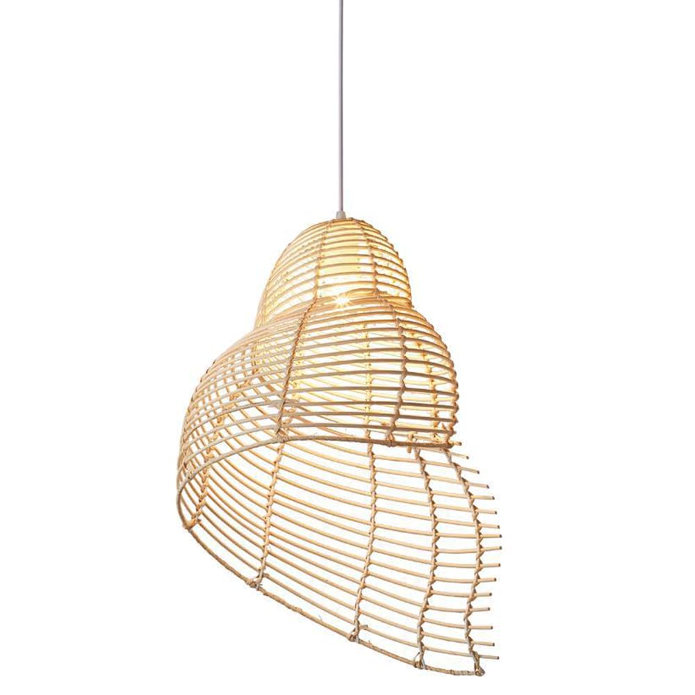 CJSLXGBL Rattan Farmhouse Chandelier Light Fixtures, Boho Large Pendant Light,Hand Woven Chandeliers,Rustic Chandeliers Hanging Light Fixtures,for Kitchen Island,Dining