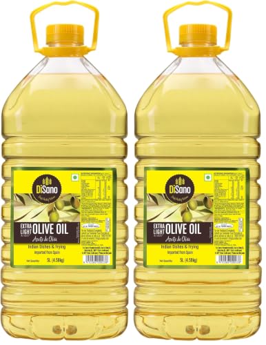 Image of DiSano Extra Light Olive Oil 5L, Ideal for Indian Cooking (Pack of 2)