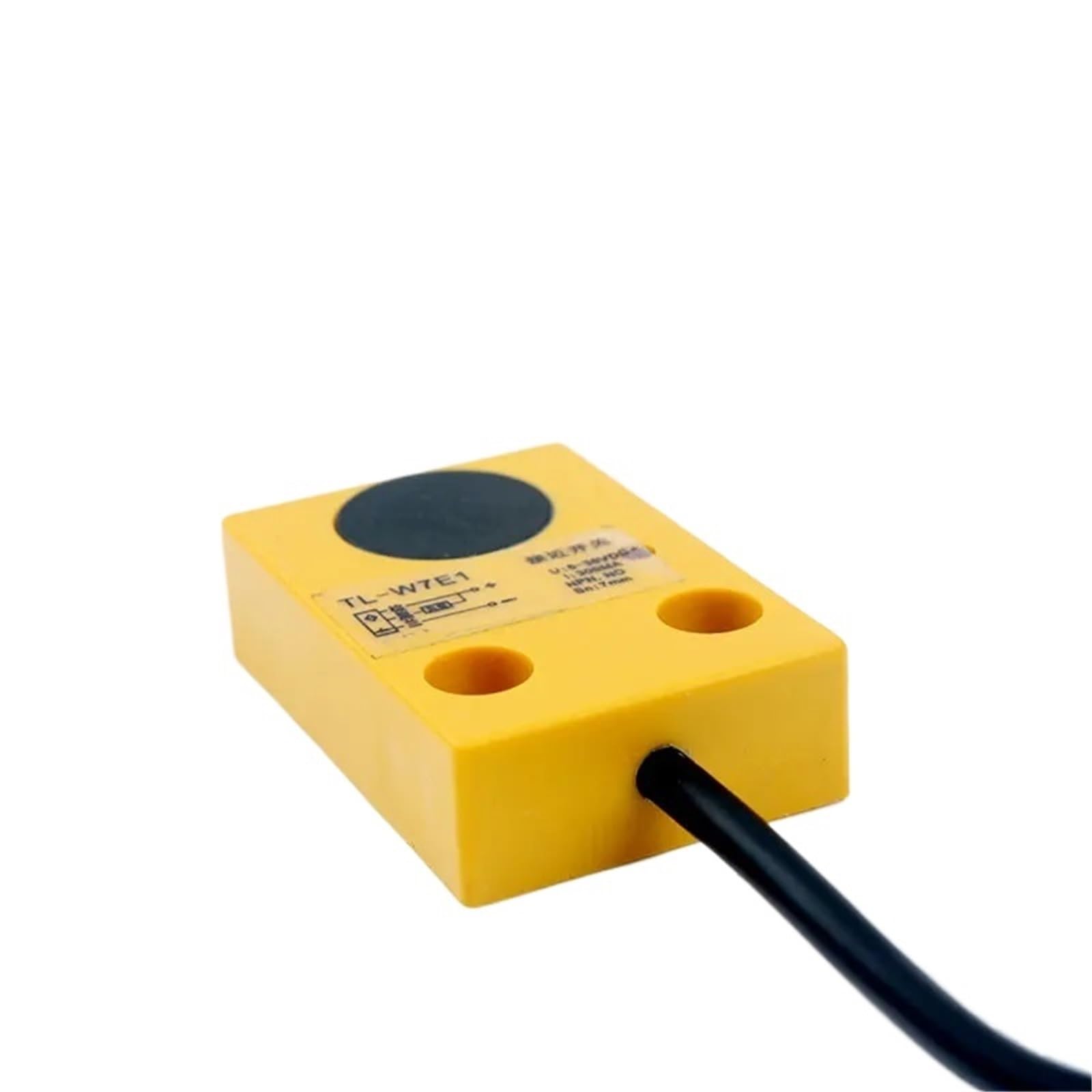 2 interruptores de proximidad inductivos TL-W7E1 CC de Tres Cables NPN, Normalmente Abiertos, Sensor de inducción metálico Cuadrado.