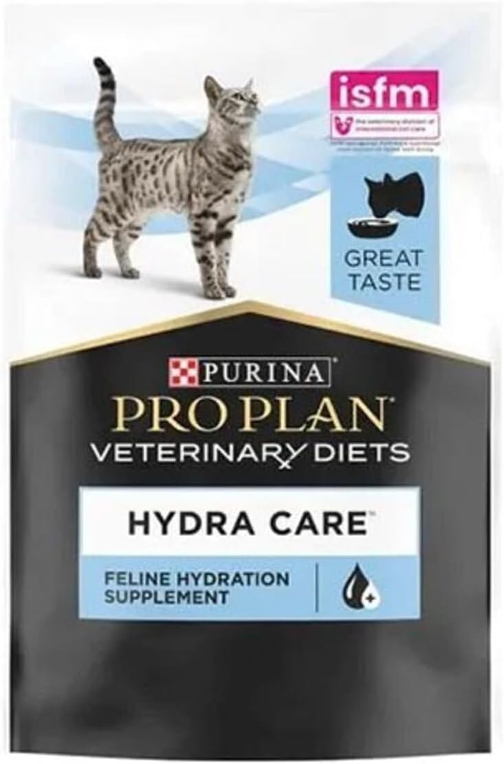 PURINA PRO PLAN Hydra Care Hydration Supplement for Cats | 10 x 75g Pouches | Flavoured with Chicken | Increases Liquid Intake and Promotes Hydration in Cats