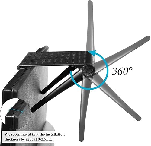 Miniatura 6 de Hniuyun Estante superior de 2 piezas para monitor de pantalla de TV para teléfono móvil, monitor de computadora, cajas de medios, TV de pantalla