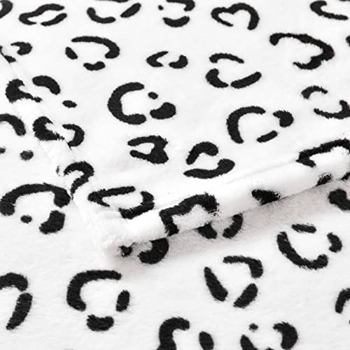 Bnuitland Leopard Print Fleece Flannel Throw Blanket With Leopard Storage Pouch,300 Gsm Double Sided Bed Throw,Lightweight Fuzzy Sofa Blanket For Adults And Kids,Super Soft Flannel Throw #TOP6