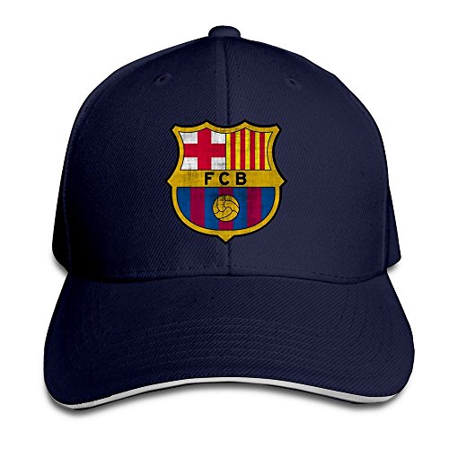 Huseki Invincible FC FCB Logo Flex Gorra de Béisbol Black Marina